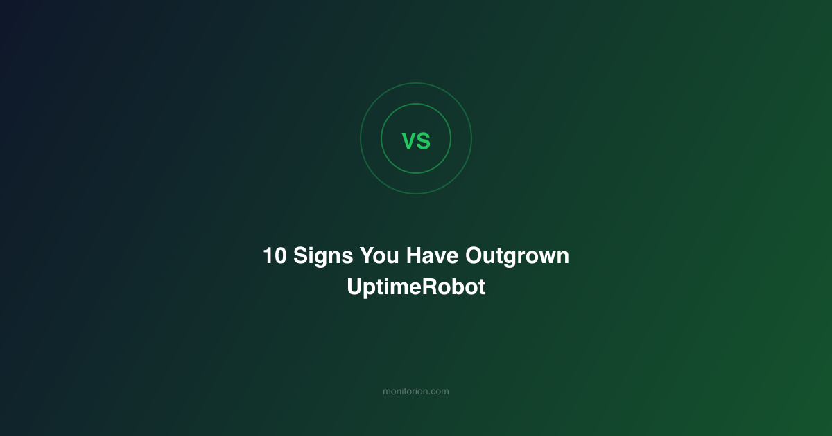10 Signs You Have Outgrown UptimeRobot